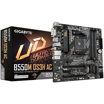 GIGABYTE B550M DS3H AC, AMD B550 Mainboard - Socket AM4, DDR4 B550M DS3H AC