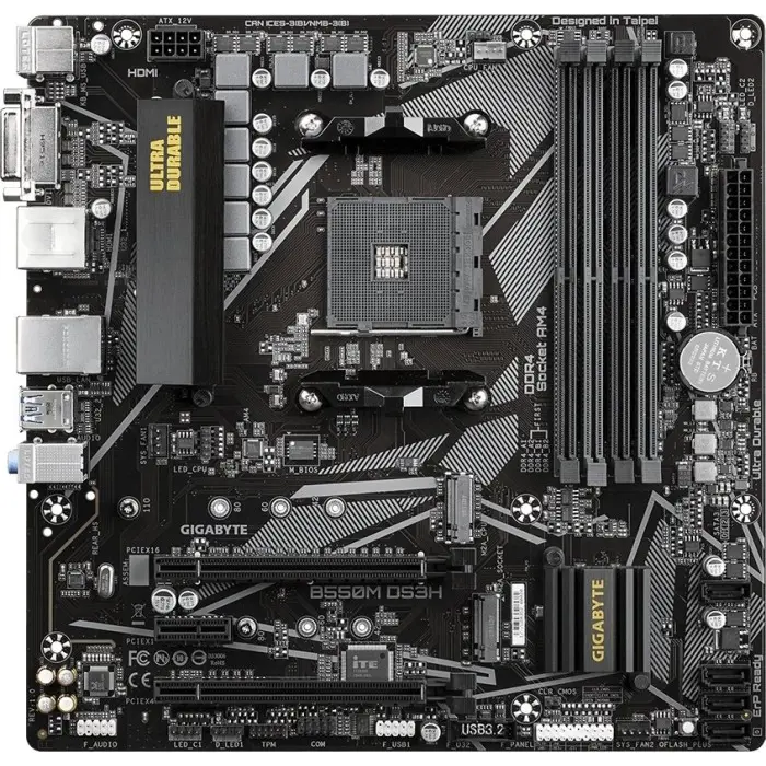 GigaByte B550M DS3H B550 - Socket AM4 mainboard