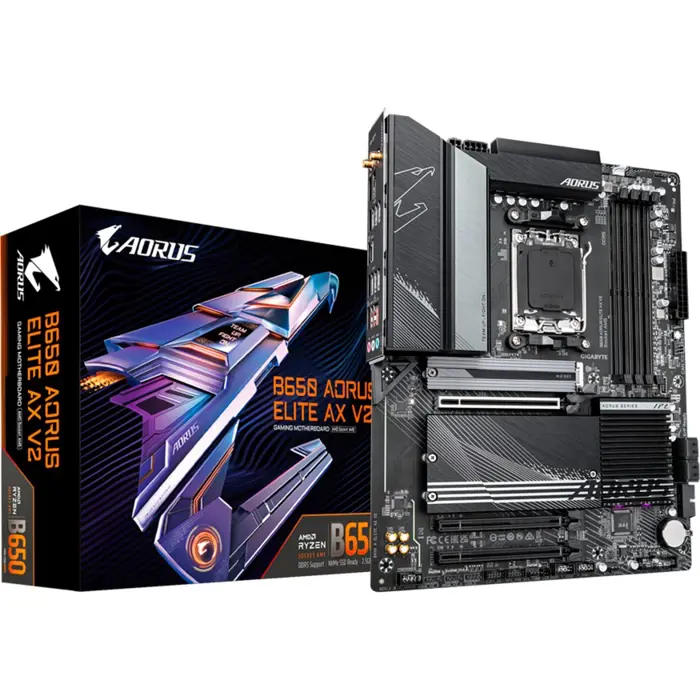 GIGABYTE B650 AORUS ELITE AX V2 - Socket AM5 - motherboard (black)