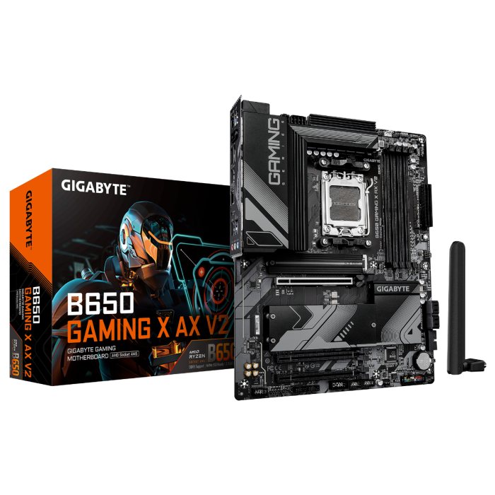 GIGABYTE B650 GAMING X AX V2, DDR5, SATA3, USB3.2Gen2x2, DP, 2.5GbE, WiFi 6E, AM5 ATX