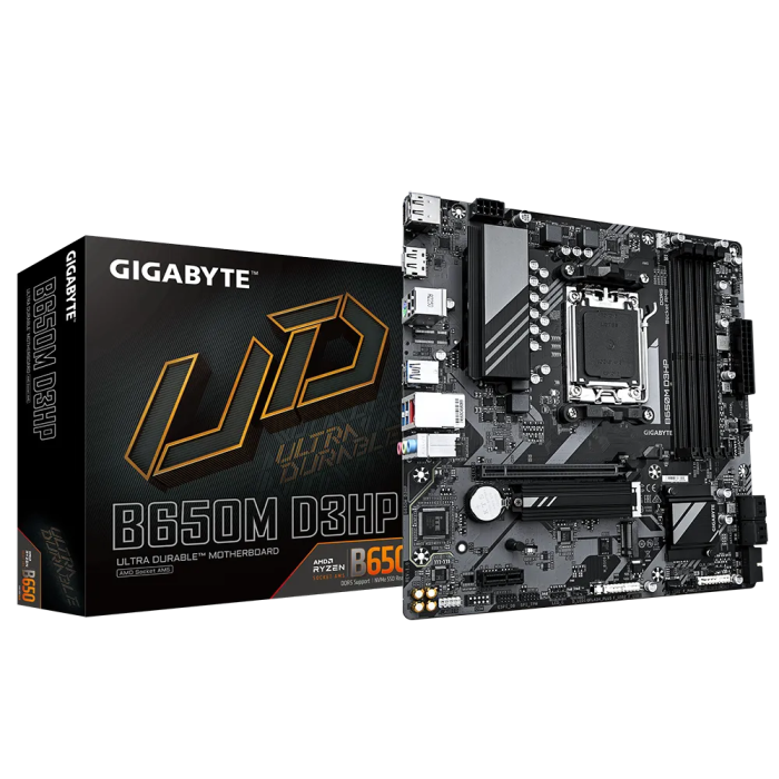 GIGABYTE B650M D3HP, DDR5, SATA3, USB3.2Gen1, DP, 2.5GbE, AM5 mATX