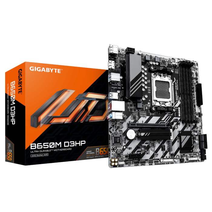 GIGABYTE B650M D3HP, DDR5, SATA3, USB3.2Gen1, DP, 2.5GbE, AM5 mATX