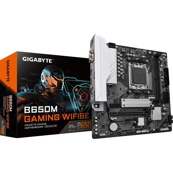 GigaByte B650M GAMING WIFI6E (black/silver) - Socket AM5