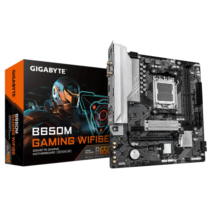 GIGABYTE B650M GAMING WIFI6E, DDR5, SATA3, USB3.2Gen1, HDMI, 2.5GbE, Wi-Fi 6E, AM5 mATX