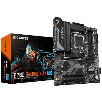 GIGABYTE B760 Gaming X AX, Intel B760 Mainboard - Socket 1700, DDR5 B760 GAMING X AX