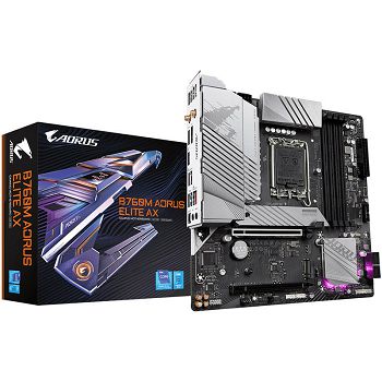 GIGABYTE B760M Aorus Elite AX, Intel B760-Mainboard - Socket 1700, DDR5 B760M AORUS ELITE AX