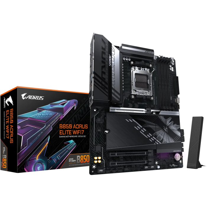 GIGABYTE B850 AORUS ELITE WIFI7, DDR5, SATA3, USB3.2Gen2x2, DP, 2.5GbE, WiFi 7, AM5 ATX