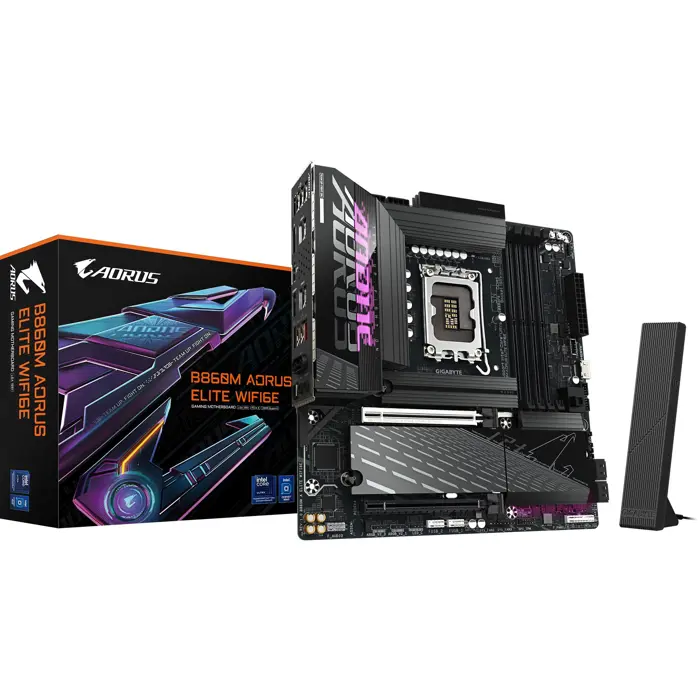 GIGABYTE B860M AORUS ELITE WIFI6E - Socket 1851 - motherboard (white)