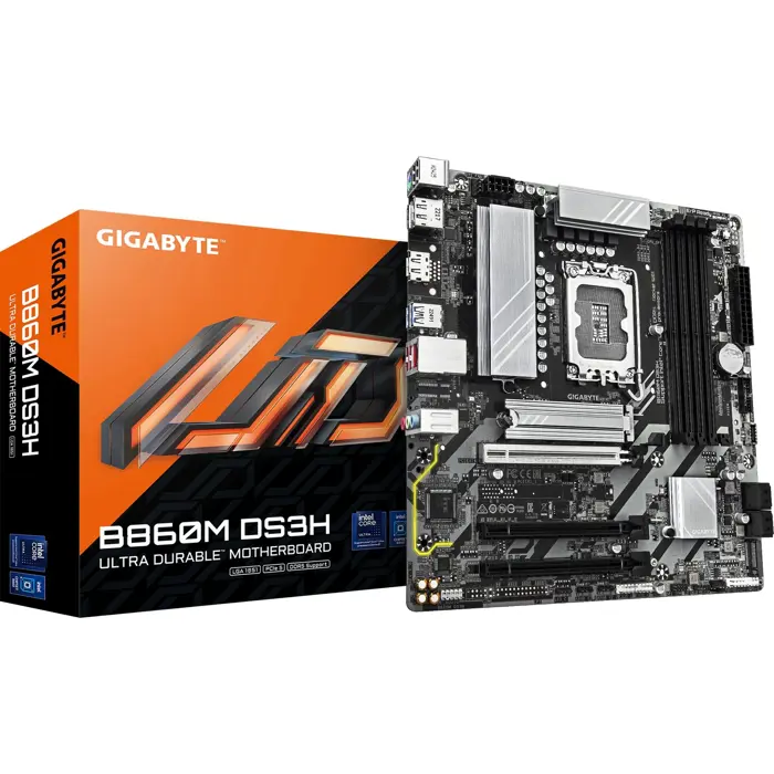 GIGABYTE B860M DS3H - Socket 1851 - motherboard (white)