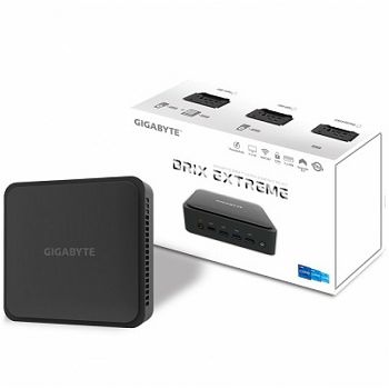 GIGABYTE BRIX HDD, Intel i3-1220P, Intel UHD Graphics, 2x SO-DIMM 3200MHz (Max. 64GB), 1x M.2, 1x 2.5"HDD/SSD, 2x HDMI, 3x USB 3.2 Type-A Gen2, 1x USB 3.2 type C, 1x mDP, 2x USB 2.0, 1 x USB 4.0 Type-