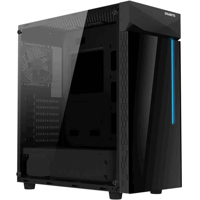 Gigabyte C200 GLASS ATX RGB illuminated housing, black