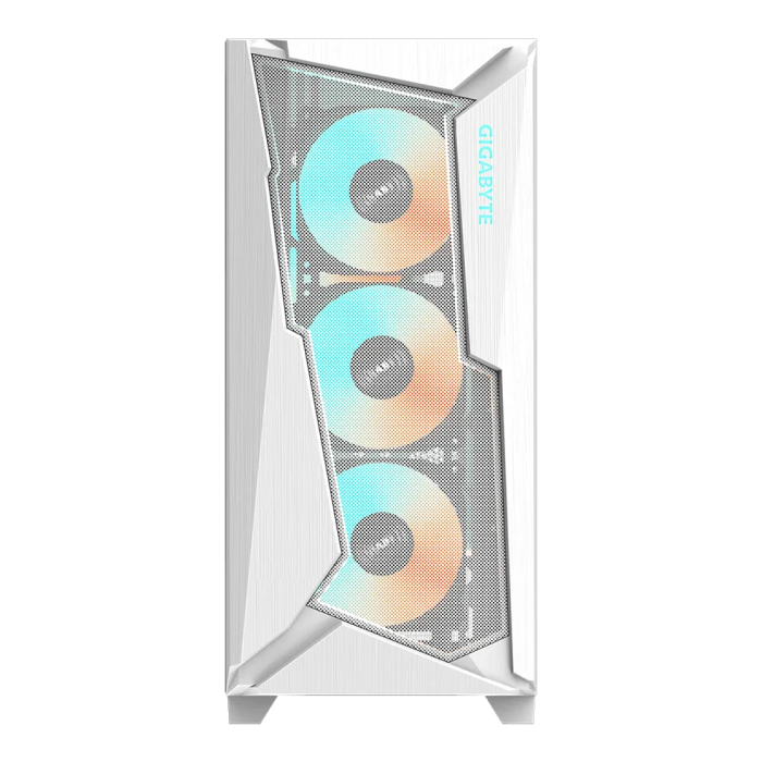 GIGABYTE C301 GLASS USB 3.1 Gen2 Type-C ARGB Illuminated Case, E-ATX White