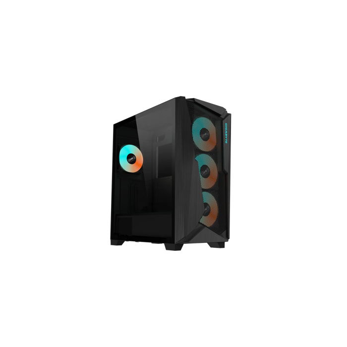 GIGABYTE C301 GLASS V2 USB 3.1 Gen2 Type-C ARGB Illuminated Case, E-ATX Black