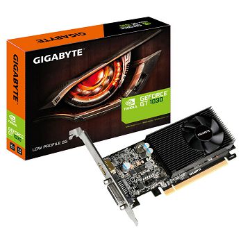 GIGABYTE GeForce GT 1030, 2048 MB GDDR5, Low Profile GV-N1030D5-2GL