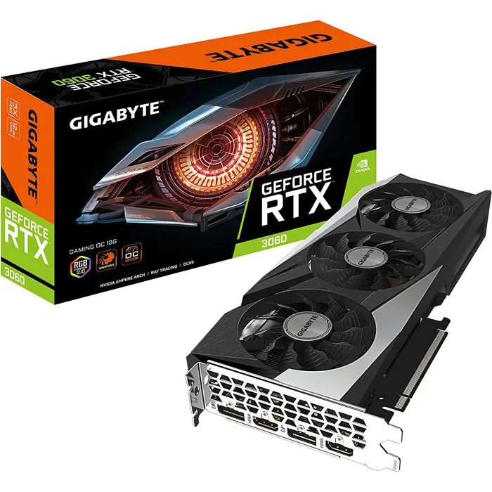 GigaByte GeForce RTX 3060 GAMING OC 12G LHR - 12GB - DisplayPort, 2x HDMI 2.1