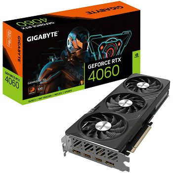 GIGABYTE GeForce RTX 4060 Gaming OC 8G, 8192 MB GDDR6 GV-N4060GAMING OC-8GD