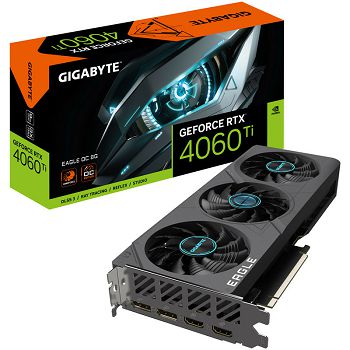 GIGABYTE GeForce RTX 4060 Ti Eagle OC 8G, 8192 MB GDDR6 GV-N406TEAGLE OC-8GD