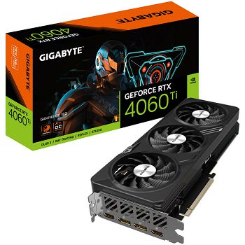GIGABYTE GeForce RTX 4060 Ti Gaming OC 16G, 16384 MB GDDR6 GV-N406TGAMING OC-16GD