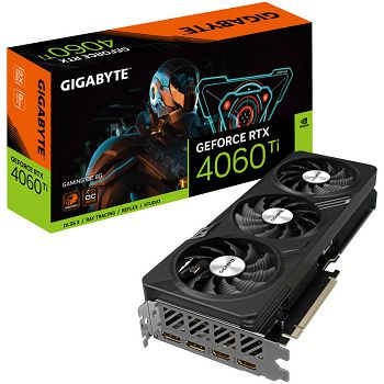 GIGABYTE GeForce RTX 4060 Ti Gaming OC 8G, 8192 MB GDDR6 GV-N406TGAMING OC-8GD