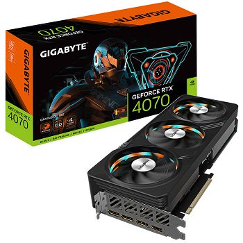 Gigabyte GeForce RTX 4070 Gaming OC 12G, 12288 MB GDDR6X GV-N4070GAMING OC-12GD 1.0