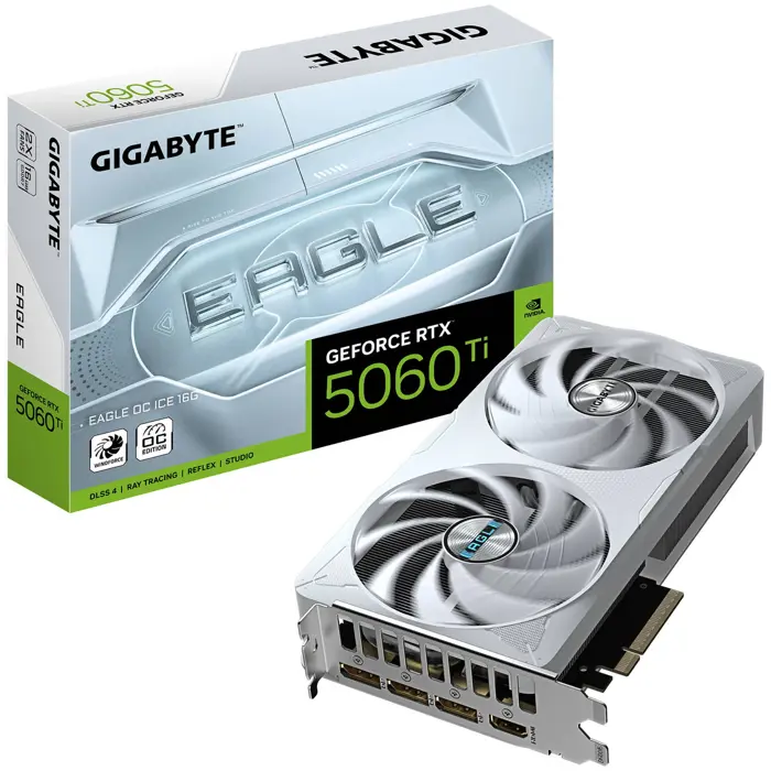 Gigabyte GeForce RTX 5060 Ti Eagle OC ICE, 16384 MB GDDR7-GV-N506TEAGLEOC ICE-16GD