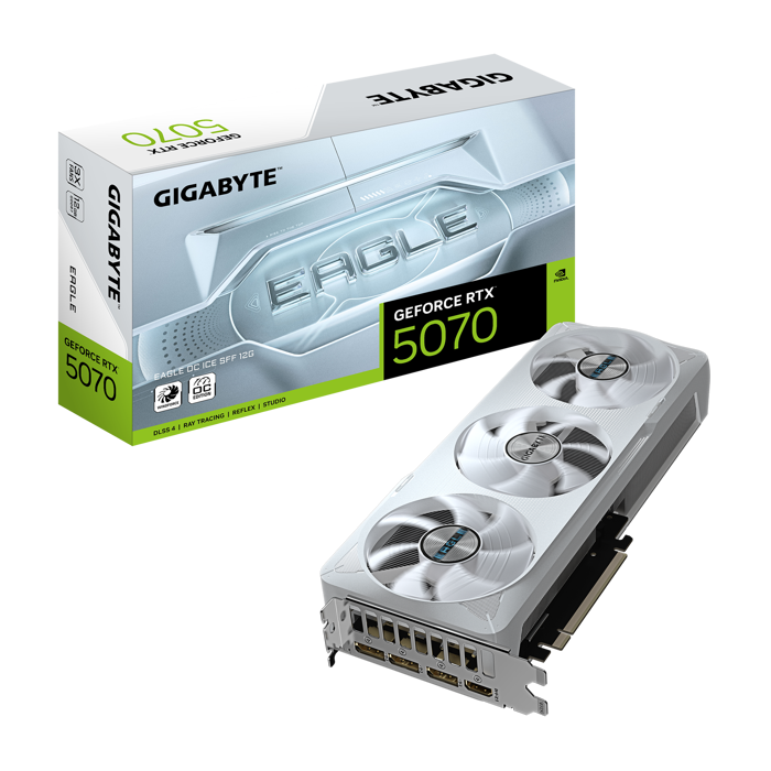 Gigabyte GeForce RTX 5070 Eagle OC Ice 12G, 12288 MB GDDR7-GV-N5070EAGLEOC ICE-12GD