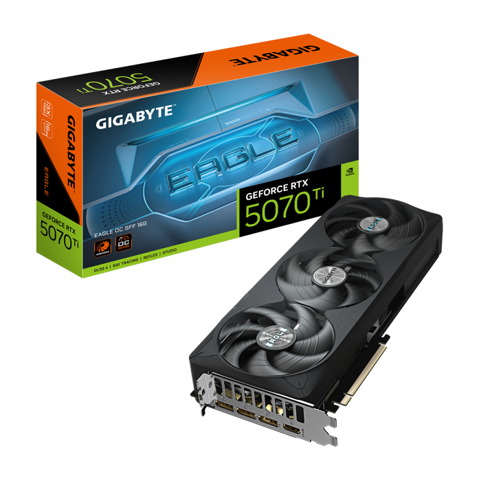 GIGABYTE GeForce RTX 5070 Ti Eagle OC SFF 16G, 16384 MB GDDR7-GV-N507TEAGLE OC-16GD