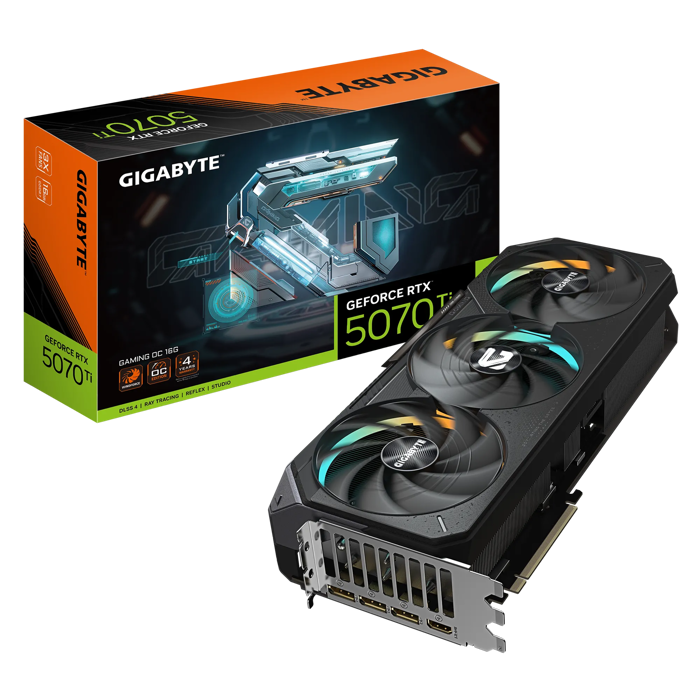 GIGABYTE GeForce RTX 5070 Ti Gaming OC 16G, 16384 MB GDDR7-GV-N507TGAMING OC-16GD