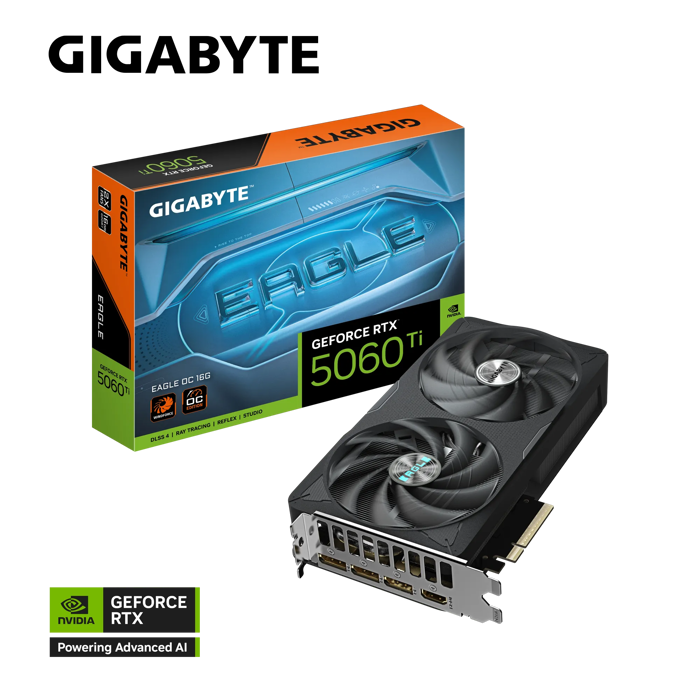 GIGABYTE GIGABYTE GEFORCE RTX 5060 TI EAG OC 16G, 16GB GDDR7, PCI-E 5.0