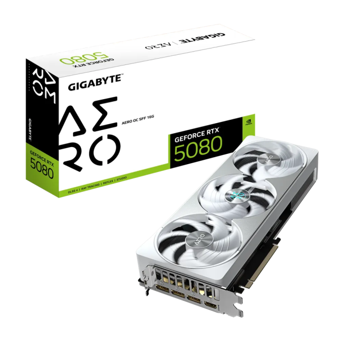 GIGABYTE GIGABYTE GEFORCE RTX 5080 AERO OC 16G, 16GB GDDR7, PCI-E 5.0