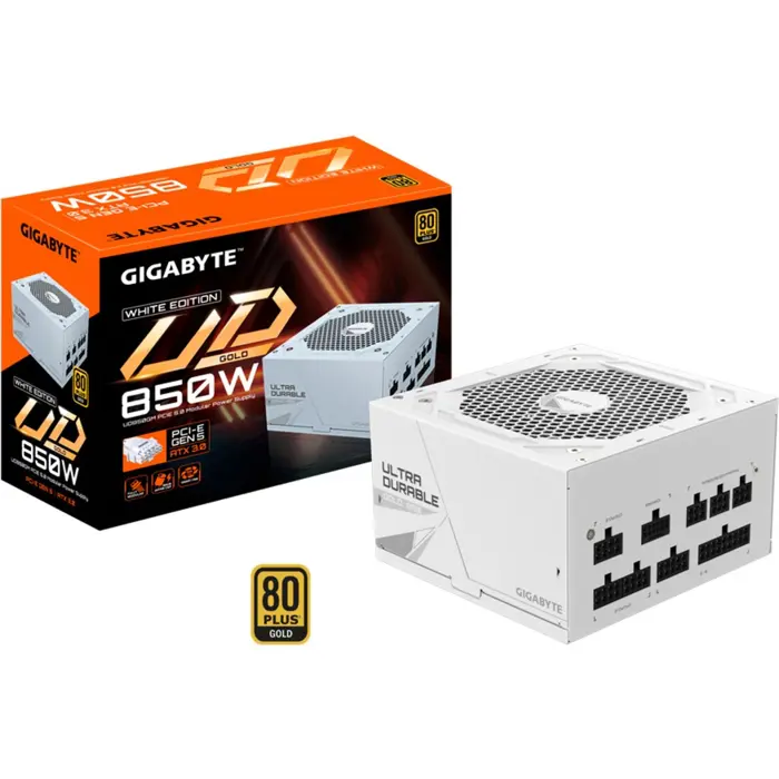 Napajanje GIGABYTE UD850GM PG5 ICE 850W, PCIe Gen5, 80+ Gold 