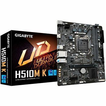 GIGABYTE H510M K, DDR4, SATA3, HDMI, USB3.2Gen1, LGA1200 mATX