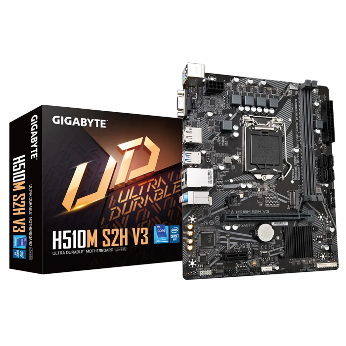 GIGABYTE H510M S2H V3, DDR4, SATA3, HDMI, USB3.2Gen1, LGA1200 mATX.