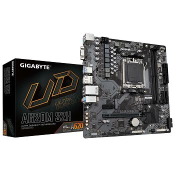 GIGABYTE Main Board Desktop AM5 2 x DDR5 2 x DDR5 4 x SATA 1 x D-Sub  1 x DisplayPort 1 x HDMI port Micro ATX