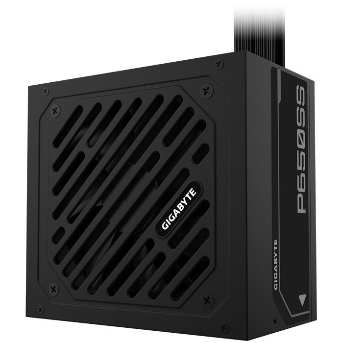 GIGABYTE PSU GP-P650SS, 650W 80Plus Silver, 230V EU, ATX 3.0 (3.1), 120mm Fluid Dynamic Bearing fan, Active PFC, Flat cable, +12v Rail, OVP/OPP/SCP/UVP/OCP/OTP, Black