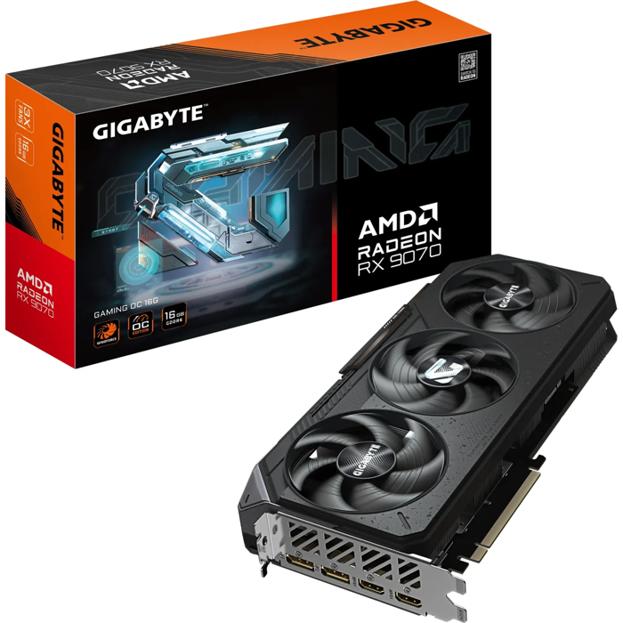 Gigabyte Radeon RX 9070 Gaming OC 16G, 16GB GDDR6, PCI-E 5.0