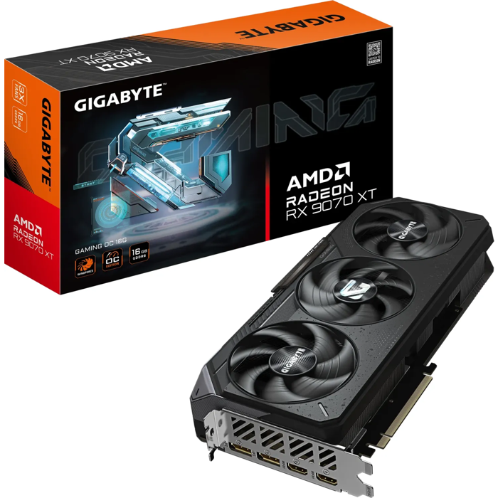 Gigabyte Radeon RX 9070 XT Gaming OC 16G, 16GB GDDR6, PCI-E 5.0