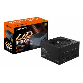 Napajanje GIGABYTE UD850GM PG5 850W, PCIe Gen5 16Pin x 1 600W, Modular, 80 PLUS Gold, Japanese capacitors, 120mm smart control fan, EU plug