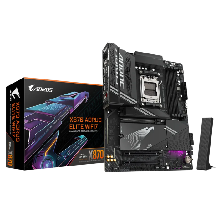GIGABYTE X870 AORUS ELITE WIFI7, DDR5, SATA3, USB4, DP, 2.5GbE, WiFi 7, AM5 ATX