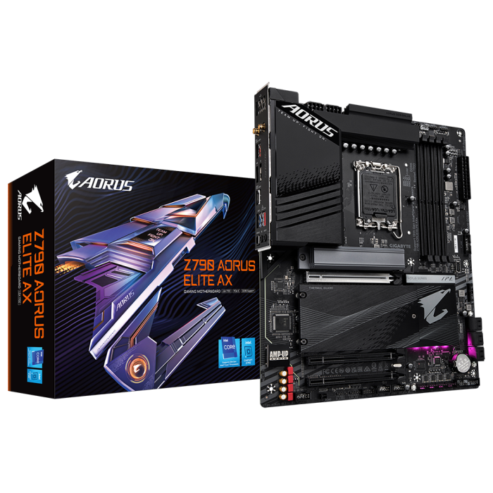 GIGABYTE Z790 AORUS ELITE AX, DDR5, SATA3, USB3.2Gen2x2, DP, 2.5GbE, WIFI 6E, LGA1700 ATX