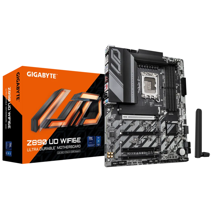 Gigabyte Z890 UD WiFi6e, DDR5, SATA3, USB4, DP, 2.5GBE, WIFI 6E, LGA1851 ATX
