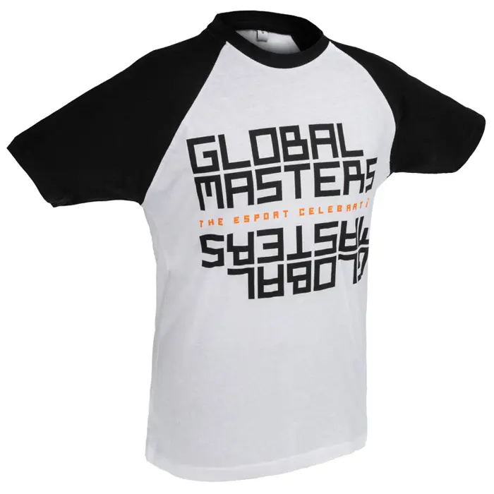 Global Masters T-Shirt GM Text - weiß (XL)-GM-M-BY007B-XL