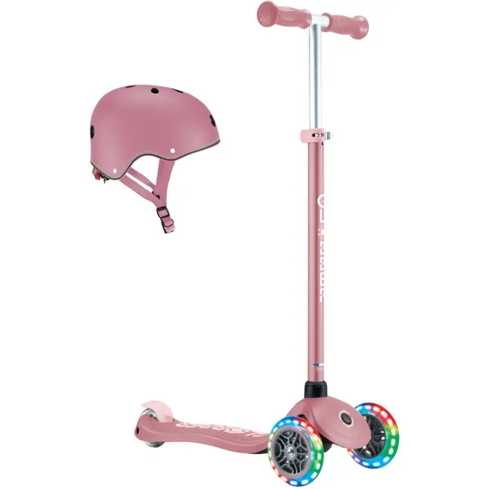 GLOBBER Primo Plus Lights incl. helmet (pink)