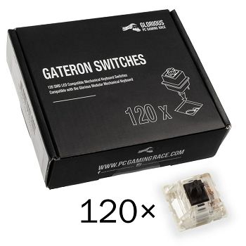 Glorious Gateron Black Switches (120 pieces) GAT-BLACK