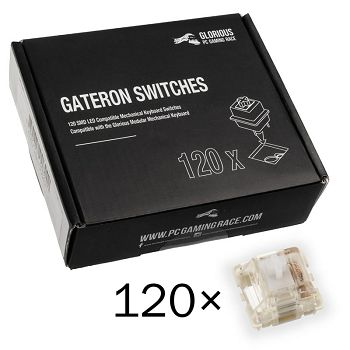 Glorious Gateron Clear Switches (120 pieces) GAT-CLEAR