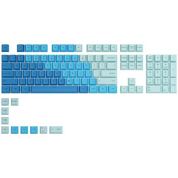 Glorious GPBT Keycaps - 114 PBT Keycaps, ANSI, US Layout, Caribbean Ocean GLO-KC-GPBT-CO