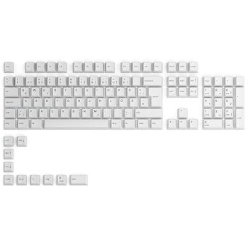 Glorious GPBT Keycaps - 115 PBT keycaps, ISO, DE layout, Arctic White GLO-KC-GPBT-W-DE