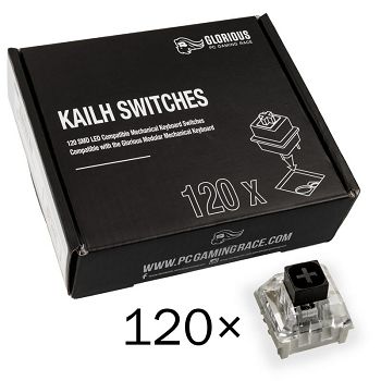 Glorious Kailh Box Black Switches (120 pieces) KAI-BLACK