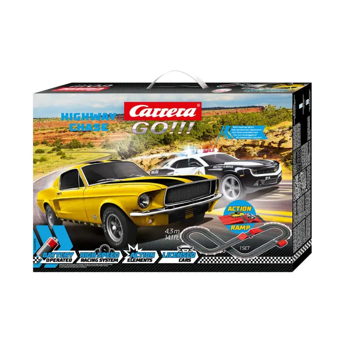 GO Track!! Highway Chase 4.3m + hill 63519 Carrera