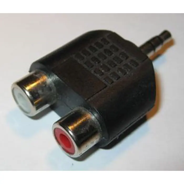goobay Adapter Jack blue 3pin > 2x St - black - Stereo